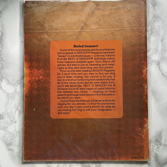 Vintage DRAGON MAGAZINE - best of Vol. III - Picture 5 of 5